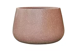 Terrazzo Fiberstone Planter | Low Indoor and Outdoor Plant Pot