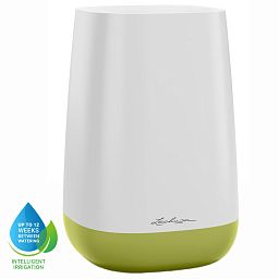 LECHUZA YULA Flower Tall Square Poly Resin Indoor Planter