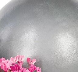 Geo Sphere Fiberglass Round Alu Tx Planter Pot In/Out