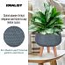 Plaited Style Bowl Planter on Legs, Round Pot Plant Stand Indoor by Idealist Lite