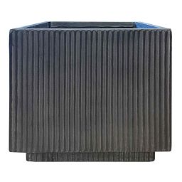 IDEALIST Lite Vertical Ribbed Square Effect Outdoor Planter
