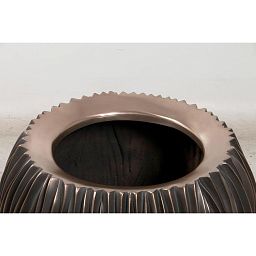 River Aluminium Round Tall Polystone Outdoor Planter