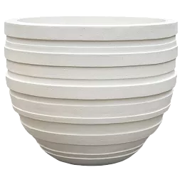 Polystone Ribbed Planter | Indoor and Outdoor Plant Pot