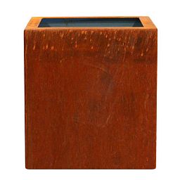 Cortenstyle Trend Topper on Wheels Square Planter IN\OUT
