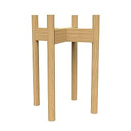 Mid Century Wooden Plant Stand / Pot Holder with Adjustable Width