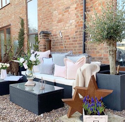 IDEALIST Lite Square Box Contemporary Light Concrete Planter