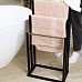 Froppi Bamboo Free Standing Towel Rack, Wooden Towel Holder and Ladder with 3 Bars