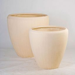 Composits Polystone Couple Round Indoor Planter Pot