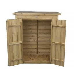 Outdoor Pressure Treated Wooden Shiplap Pent Garden Store by Forest Garden