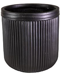 IDEALIST Lite Vertical Ribbed Vintage Style Round Planter