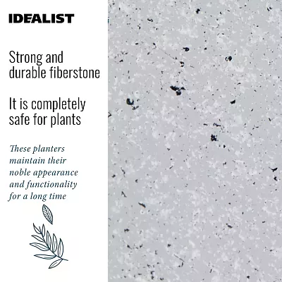 IDEALIST Lite Contemporary Light Concrete Egg Planter