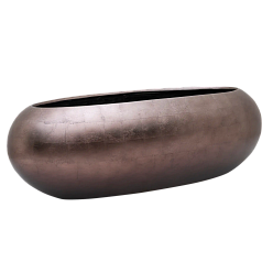 Silver Leaf  Large Oval Planter | Indoor Plant Pot