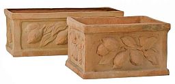 Citrus Fiberglass Trough Terracotta Planter Pot In/Out