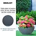 IDEALIST Lite Dish Style Smooth Bowl Outdoor Planter