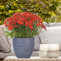 IDEALIST Lite Plaited Style Round Planter Outdoor Plant Pot