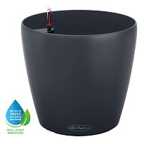 LECHUZA CLASSICO Color 18 Slate Poly Resin Self-watering Planter with ...