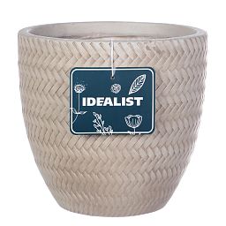 IDEALIST Lite Plaited Style Round Planter Outdoor Plant Pot