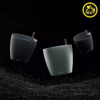 LECHUZA CLASSICO Color ECO Round PCR Plastic Self-watering Planter