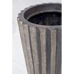 Sahara Round Tall Polystone Outdoor Planter