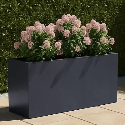 IDEALIST Lite Contemporary Light Concrete High Trough Planter