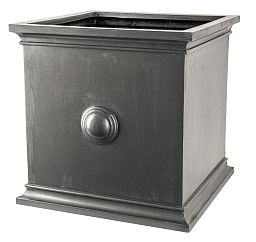 Trafalgar Fiberglass Square Faux Lead Planter Pot In/Out