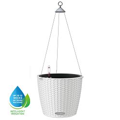 LECHUZA NIDO Cottage Round Poly Resin Outdoor Self-watering Planter