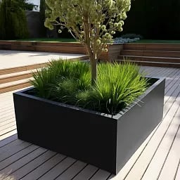 PURE Low Cube Outdoor Fiberglass Planter