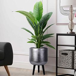 IDEALIST Lite Round Planter on Legs, Round Pot Plant Stand Indoor
