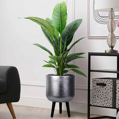 IDEALIST Lite Round Planter on Legs, Round Pot Plant Stand Indoor