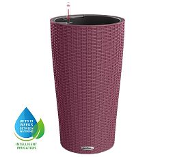 LECHUZA CILINDRO Cottage Round Tall Poly Resin Self-watering Planter