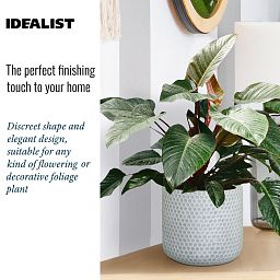 IDEALIST Lite Honeycomb Style Table and Hanging Cylinder Round Plant Pot Dual Use Indoor Planter