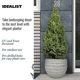 IDEALIST Lite Straw Plaited Style Ball Planter