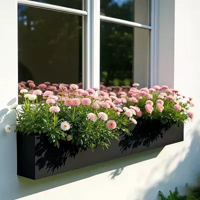 IDEALIST Lite Window Box Light Concrete Planter