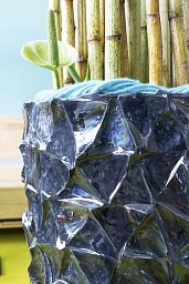 Shell Conical Round Tall Polystone Indoor Planter