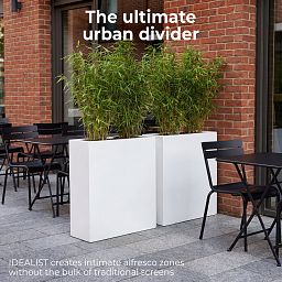 IDEALIST Lite Narrow Contemporary Light Concrete Trough Planter