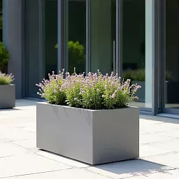 IDEALIST Lite Contemporary Light Concrete Trough Planter