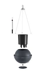 LECHUZA BOLA Color Round Poly Resin Self-watering Planter