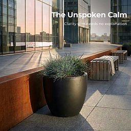 IDEALIST Lite Contemporary Light Concrete Egg Planter