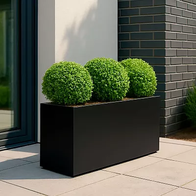 IDEALIST Lite Contemporary Light Concrete High Trough Planter