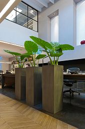 Tall Fiberstone Square Planter by Idealist Premium BOUVY