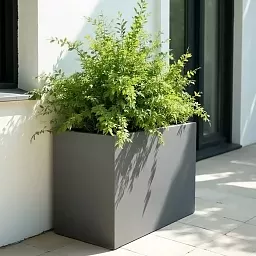 IDEALIST Lite Contemporary Light Concrete Trough Planter