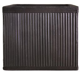 IDEALIST Lite Vertical Ribbed Vintage Style Square Planter