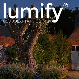 Lumify Premium Solar Outdoor Garland with Lights