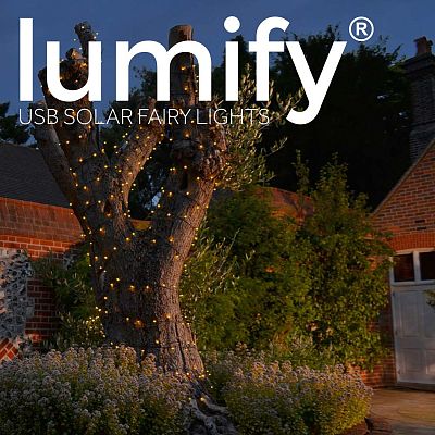 Lumify Premium Solar Outdoor Garland with Lights