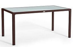 LECHUZA Rectangular Dining with Glass Plate