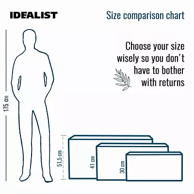 IDEALIST Lite Contemporary Light Concrete High Trough Planter Set