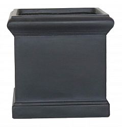 Victorian Box Square Light Stone Outdoor Planter by Idealist Lite