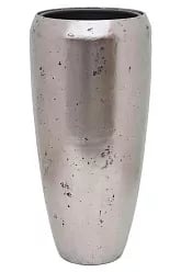 Opus Raw Polystone Tall Planter + Liner | Round Indoor Plant Pot