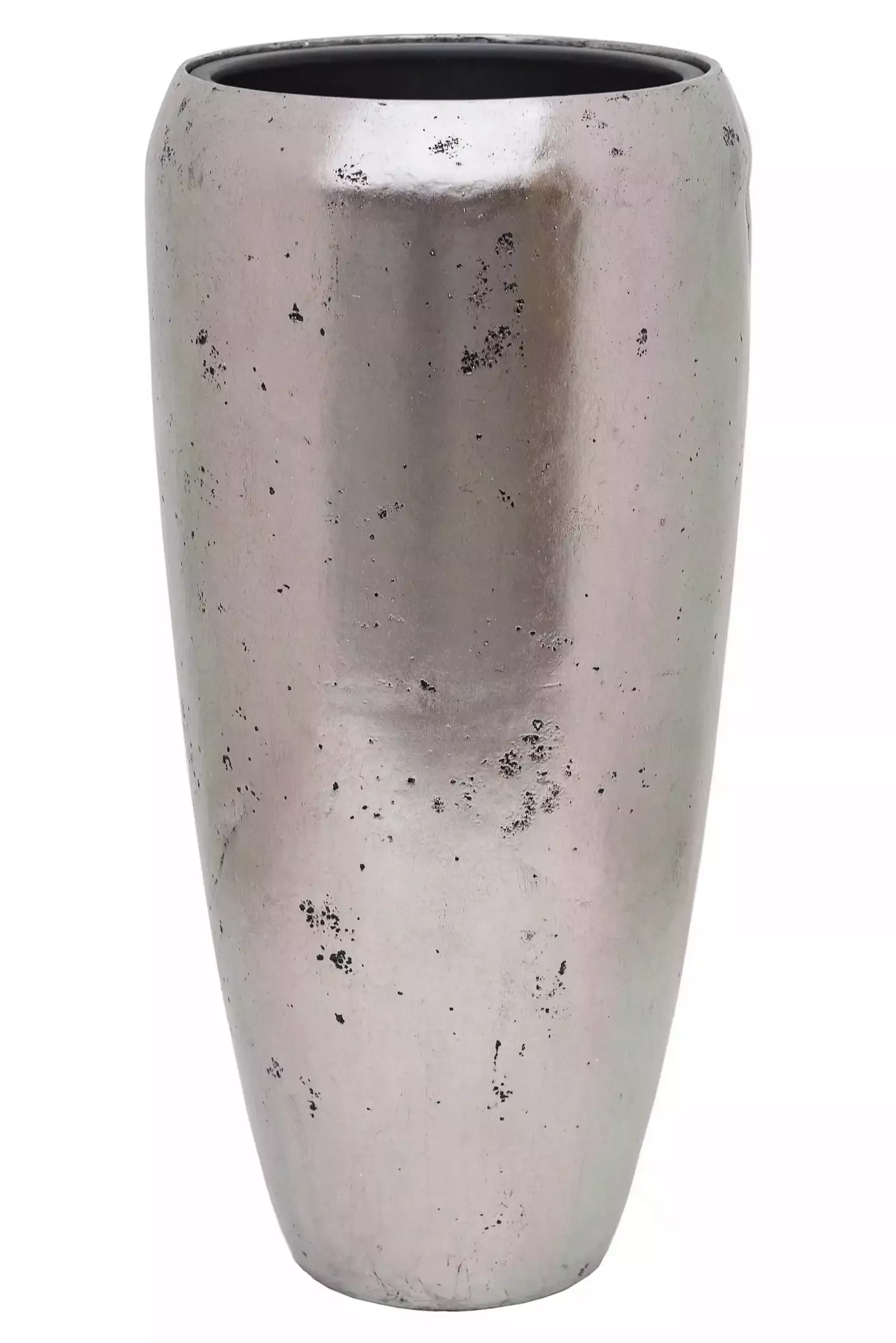 Opus Raw Polystone Tall Planter + Liner | Round Indoor Plant Pot