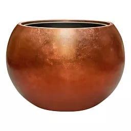 Metallic Couple Round Indoor Planter